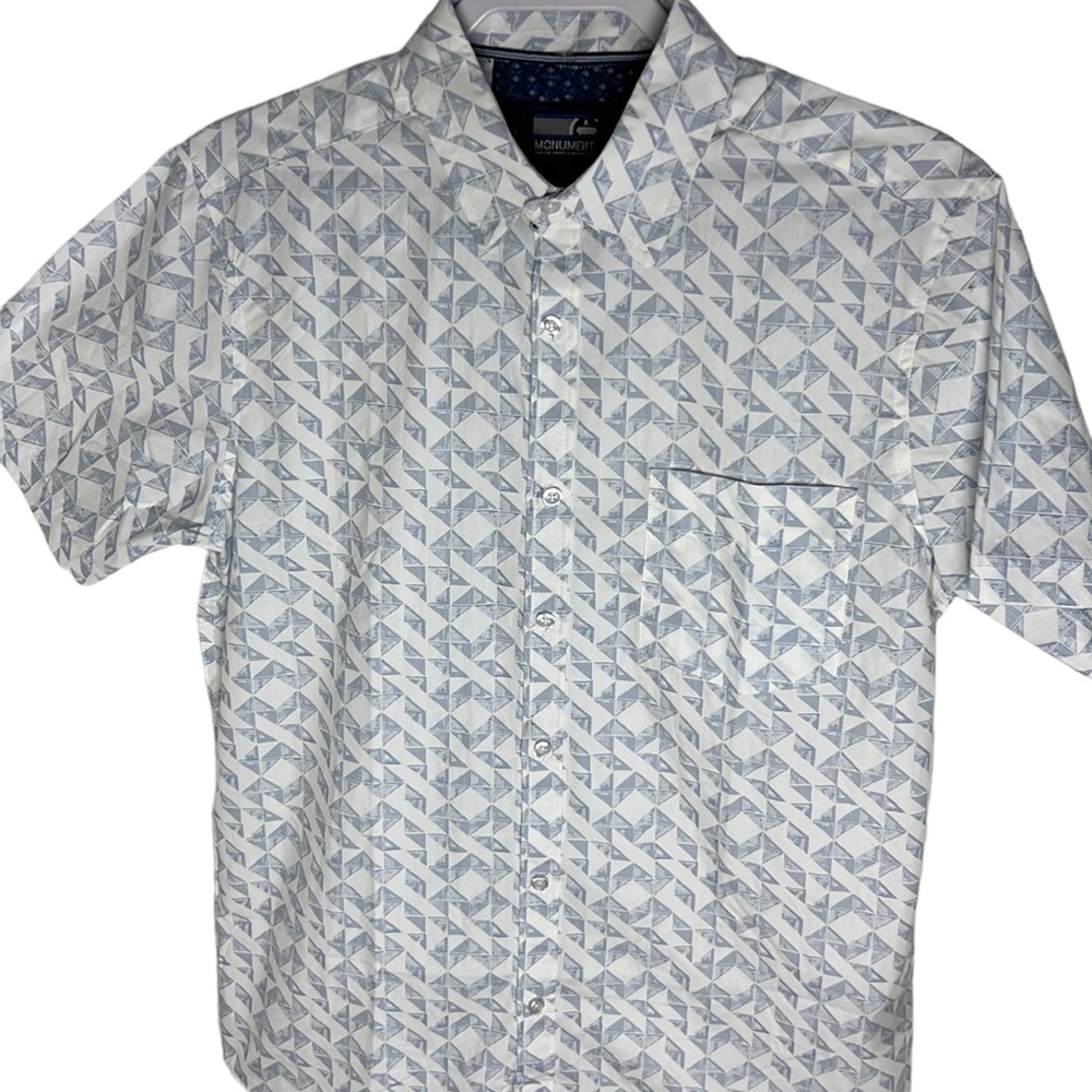 Monument Cotton Button Up Shirt Men’s Size M